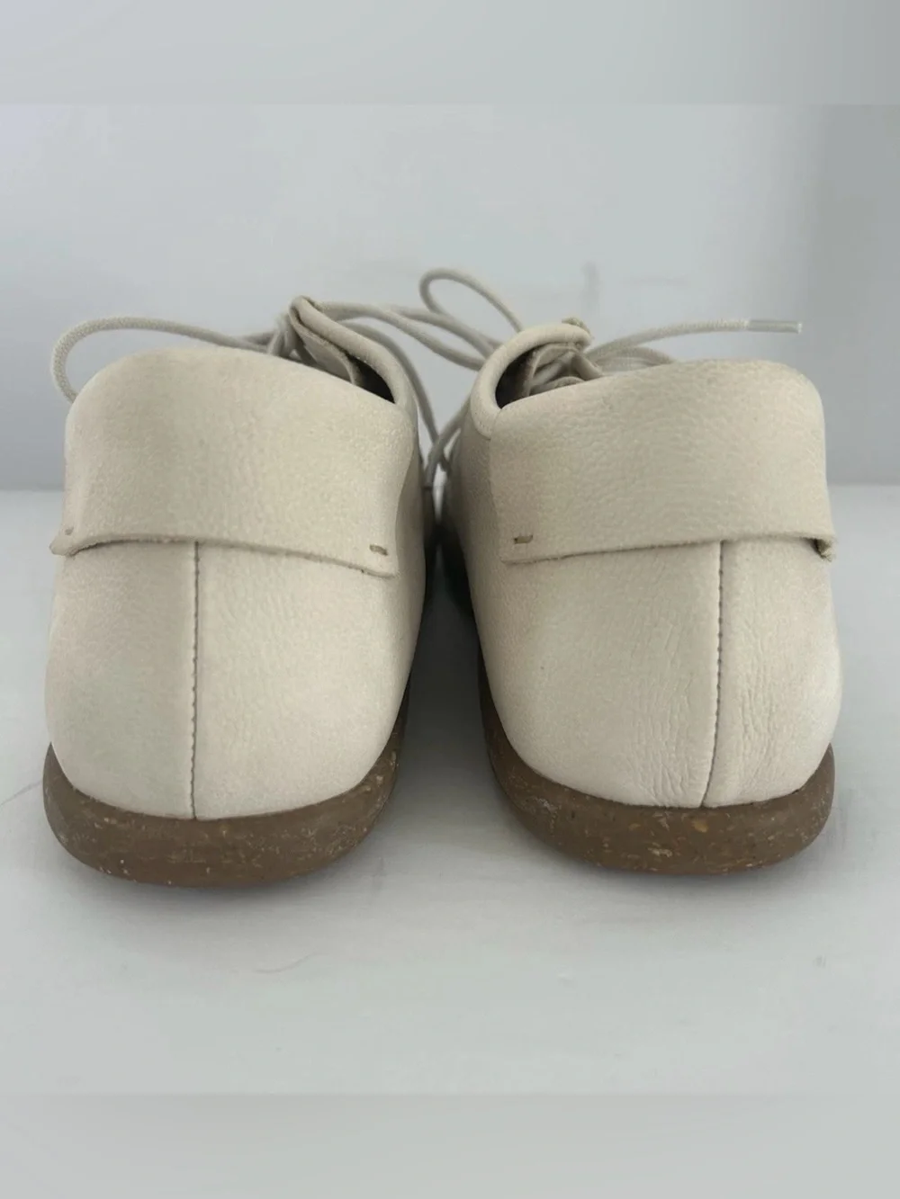Kalso Earth Shoe Men 11.5 Ivory Chalk Darby Nubuck Negative Heel New No Box